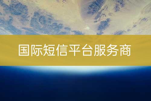 國際短信平臺服務(wù)商