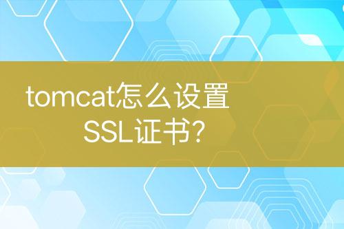 tomcat怎么設(shè)置SSL證書？