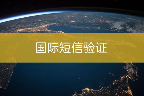 國(guó)際短信驗(yàn)證