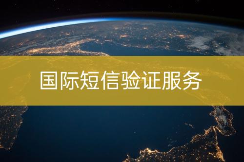 國(guó)際短信驗(yàn)證服務(wù)