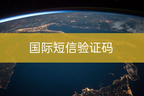 國(guó)際短信驗(yàn)證碼