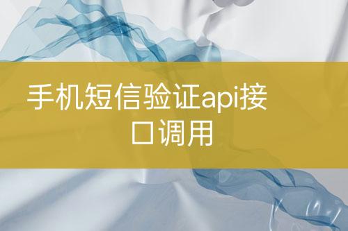 手機(jī)短信驗(yàn)證api接口調(diào)用