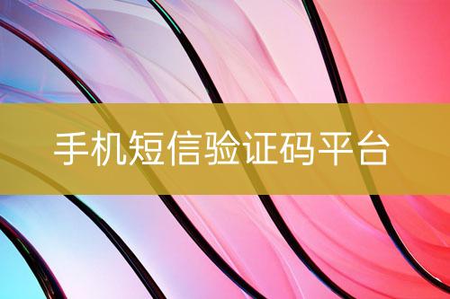 手機(jī)短信驗(yàn)證碼平臺(tái)