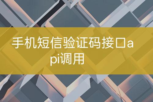 手機(jī)短信驗(yàn)證碼接口api調(diào)用