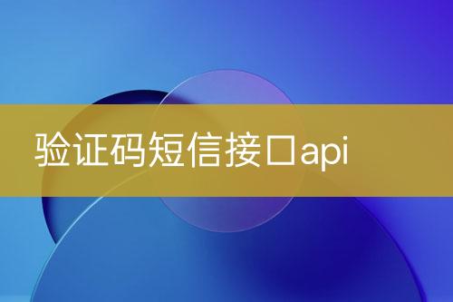 驗(yàn)證碼短信接口api