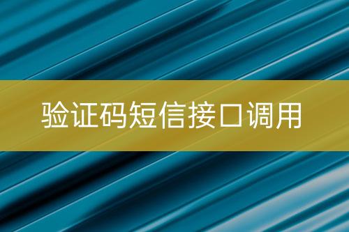 驗證碼短信接口調(diào)用